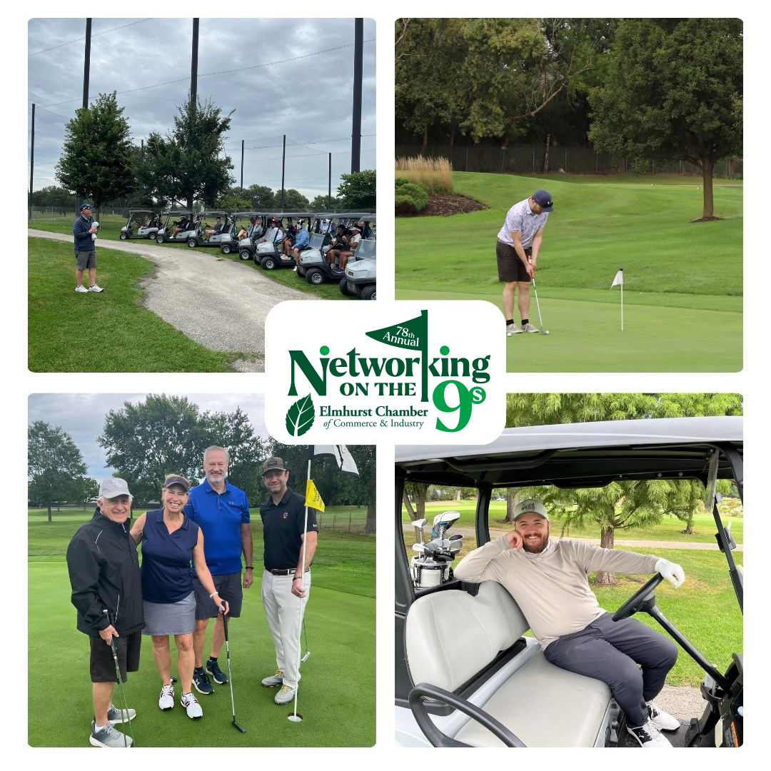 Networking on the 9s - Golf outing event recap collage